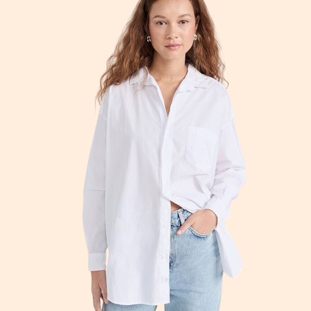Athleta Midday Oversized Poplin Shirt